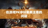 在游戏PK中玩家要注意的问题