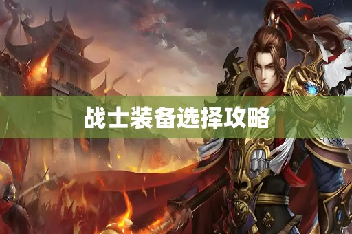 战士装备选择攻略