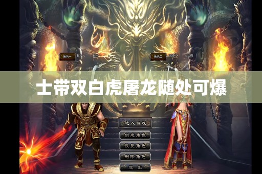 士带双白虎屠龙随处可爆