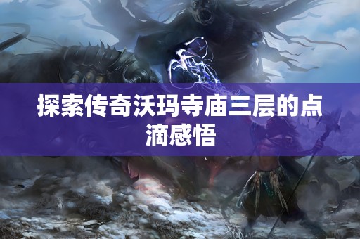 探索传奇沃玛寺庙三层的点滴感悟