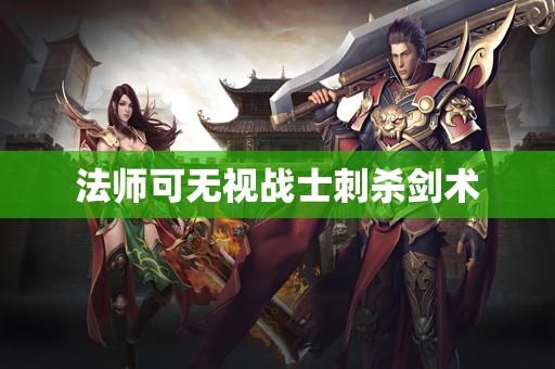 法师可无视战士刺杀剑术
