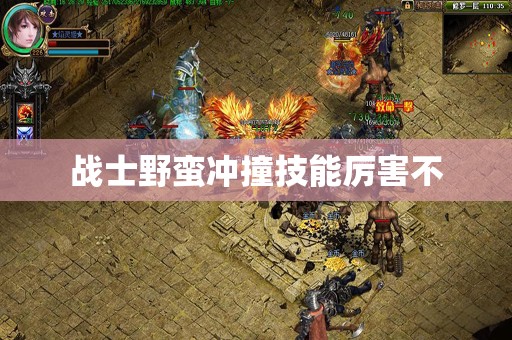 战士野蛮冲撞技能厉害不