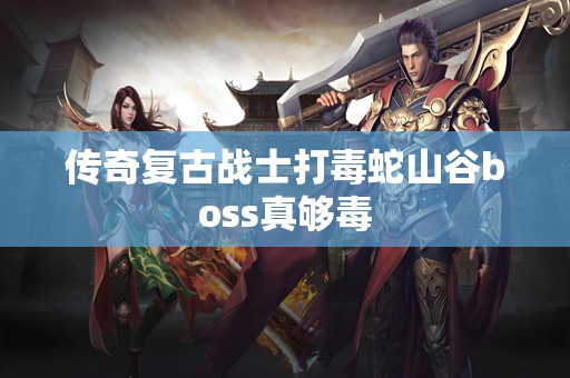 传奇复古战士打毒蛇山谷boss真够毒