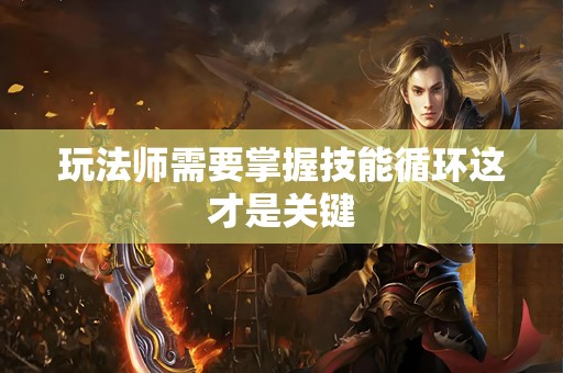 玩法师需要掌握技能循环这才是关键